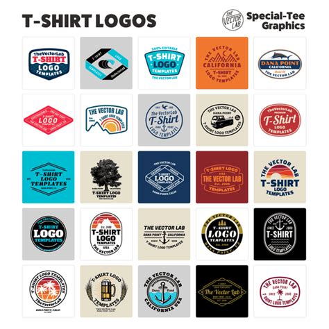 T-Shirt Logo Templates - TheVectorLab