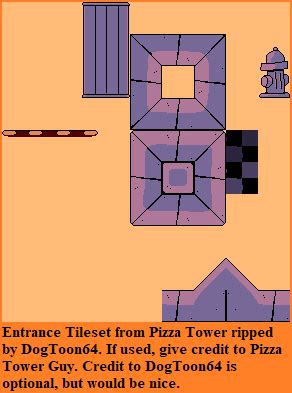 PC / Computer - Pizza Tower (Demo) - Entrance Tileset - The Spriters Resource