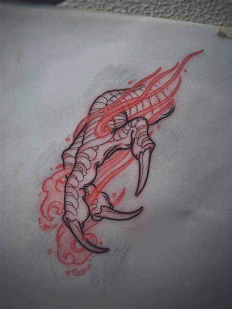 Dragon Claw Drawing at GetDrawings | Free download