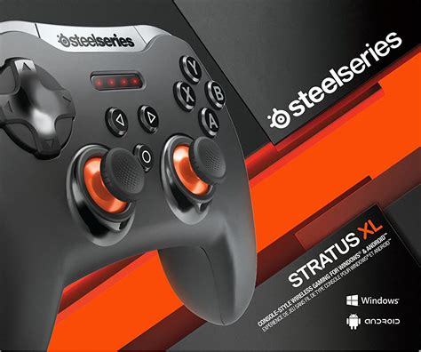 SteelSeries Stratus Bluetooth Mobile Gaming Controller - Android, Windows, VR - 40+ Hour Battery ...