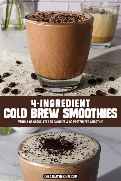 Creamy Cold Brew Smoothies With Only 4 Ingredients