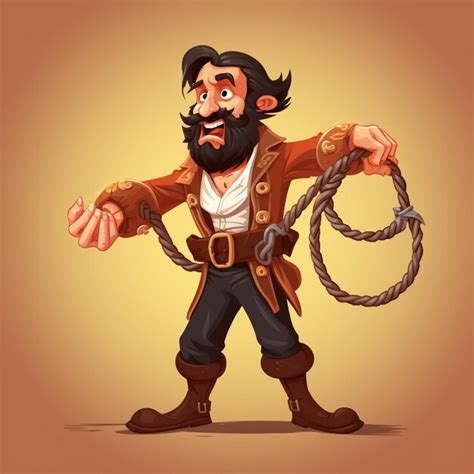 Premium AI Image | pirate cartoon character