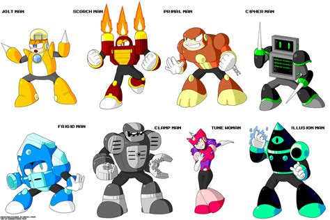 Mega Man Eternal Robot Masters by KarakatoDzo on DeviantArt