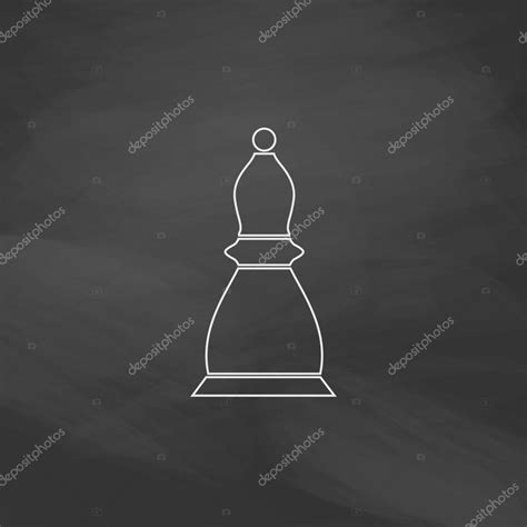 Chess bishop computer symbol — Stock Vector © burntime555 #121919650