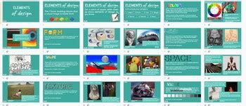 Elements & Principles of Design Bundle - Presentations and Worksheets