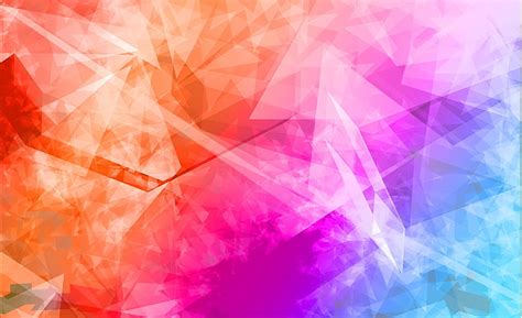 HD wallpaper: Abstract Polygonal Colorful Background HD Wallpaper, multicolored graphic ...