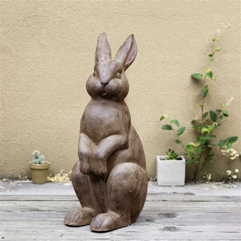 [OFFICIAL] Glitzhome 22.75"H MGO Standing Rabbit Garden Statue