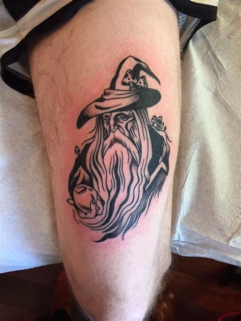 Wizard by Alex Matus, Idle Hands Tattoo, San Francisco, California : tattoos