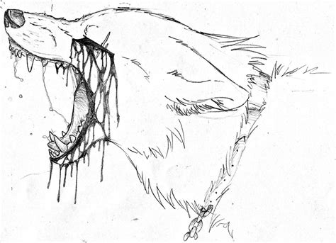 Sad Wolf Sketch at PaintingValley.com | Explore collection of Sad Wolf Sketch