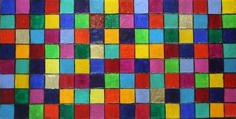 Diary of a Professional Artist in Dubai: How To Create A Squares Painting