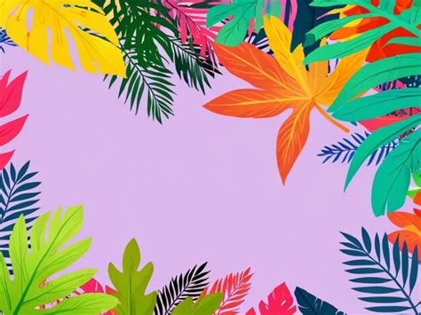 Colorful tropical leaves background | Premium AI-generated image