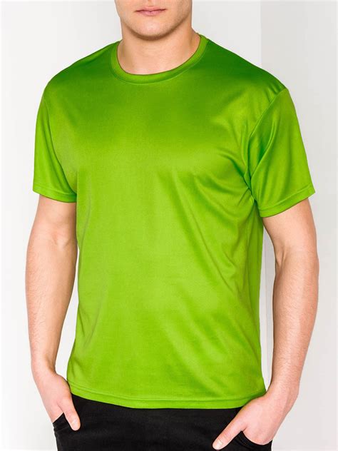 Men's plain t-shirt S883 - lime green | MODONE wholesale - Clothing For Men