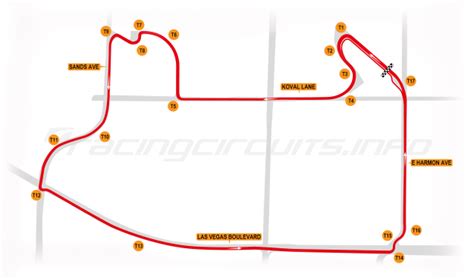 Las Vegas Strip Street Circuit - RacingCircuits.info