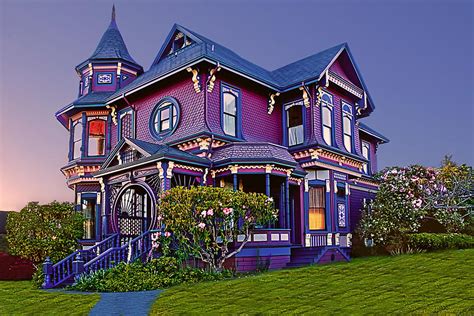 Purple House Photograph by Maria Coulson - Pixels