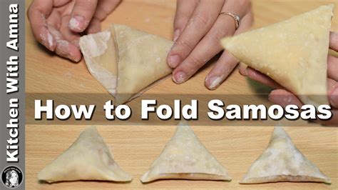 Samosa Folding Diagram