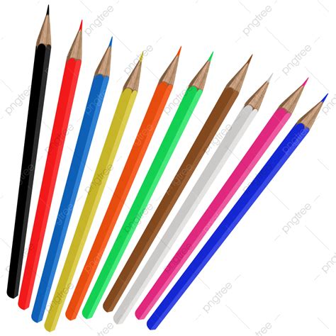 Drawing Pencils PNG Image, Colored Pencil Drawing For Decoration, Teacher Days, Learning ...