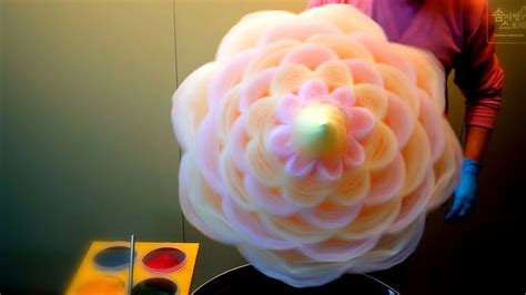 Cotton Candy Making Biggest Flower Art. | Candy flowers, Candy making, Cotton candy