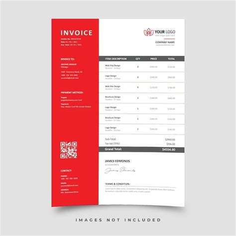 Premium Vector | Invoice template