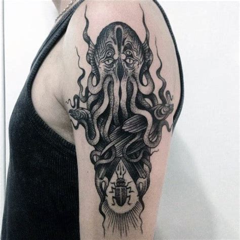 70 Cthulhu Tattoo Designs For Men - Masculine Ink Ideas