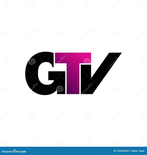 Letter GTV Simple Monogram Logo Icon Design. Stock Vector - Illustration of business, initial ...