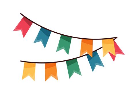 colorful garlands party banner 21613476 PNG