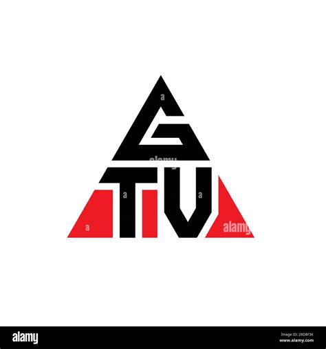 GTV triangle letter logo design with triangle shape. GTV triangle logo design monogram. GTV ...