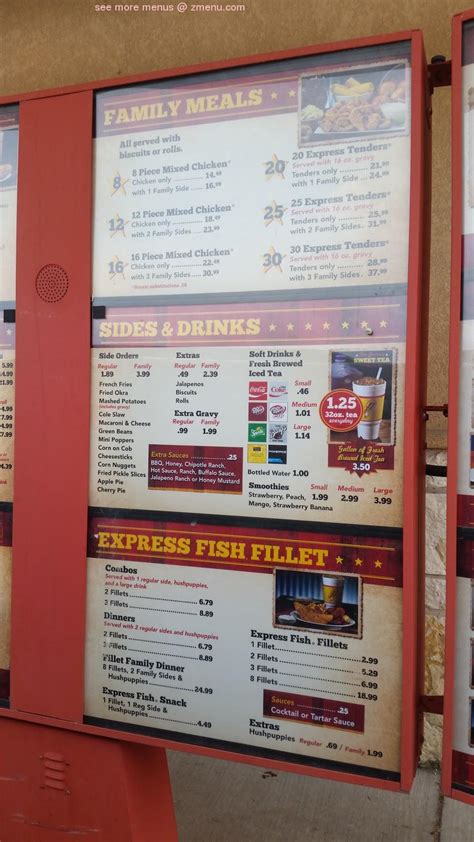 Menu at Chicken Express fast food, Ada