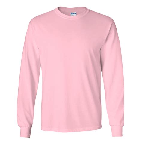 Gildan Mens Plain Crew Neck Ultra Cotton Long Sleeve T-Shirt | eBay