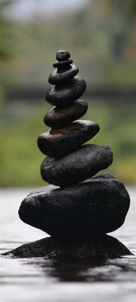 Religious Zen, Close-up, Stone, 1440x3200 Phone HD Wallpaper