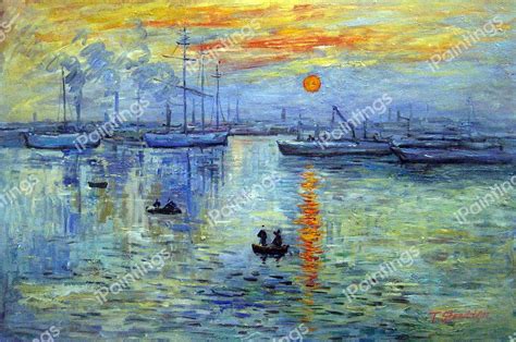 Impression Sunrise Painting by Claude Monet Reproduction | iPaintings.com