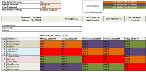 Shift Rota Planner – printable receipt template