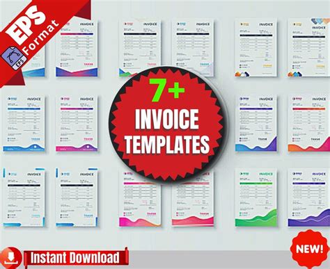 Invoice template bundle invoice template editable freelance invoice template invoice template ...