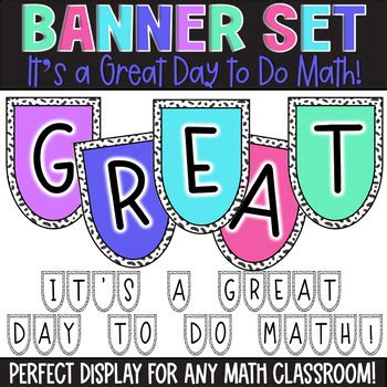 Math Banner | Math Classroom Decor by Generally Geometry | TPT