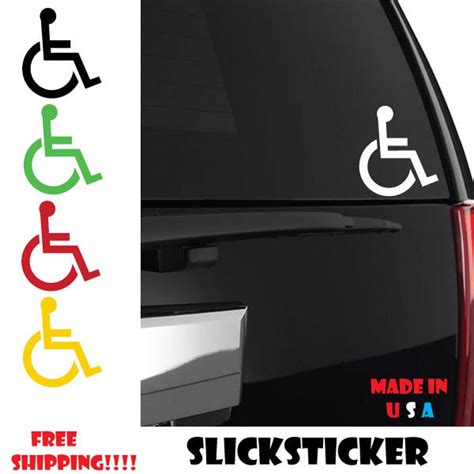 Handicap Sticker, Handicapped Symbol, Wheelchair, Disability, Accessories, Crutch, Decal ...