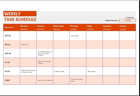 Monthly Task Calendar Template | Construction Schedule Template Excel Best Of Construction ...