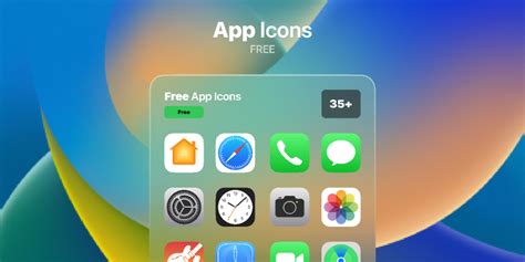 iOS 16 App Icons Figma UI Kit | UI4Free