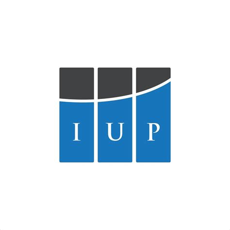 IUP letter logo design on WHITE background. IUP creative initials letter logo concept. IUP ...