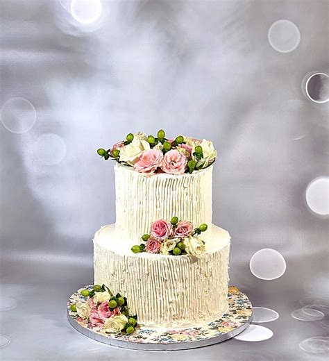 Rustic cake - Decorated Cake by soods - CakesDecor