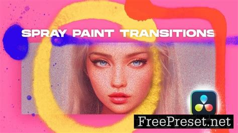 Spray Paint Transitions Vol. 1 for DaVinci Resolve - Video Template - 46938730