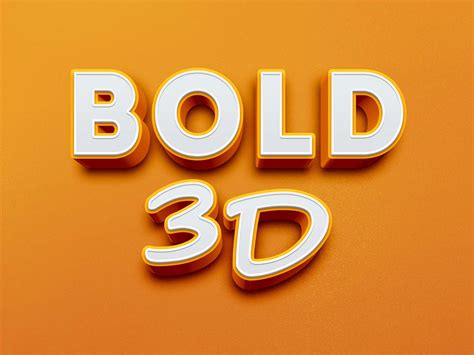 Free 3D Text Effect (PSD)