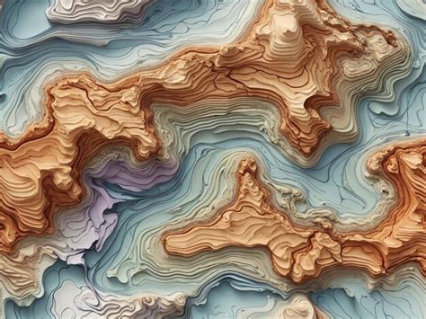 Premium Photo | Topographic contour lines map seamless pattern