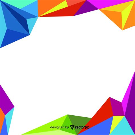 colorful geometry banner background editable design free vector | VECTORPIC