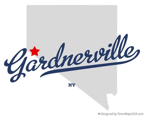 Map of Gardnerville, NV, Nevada