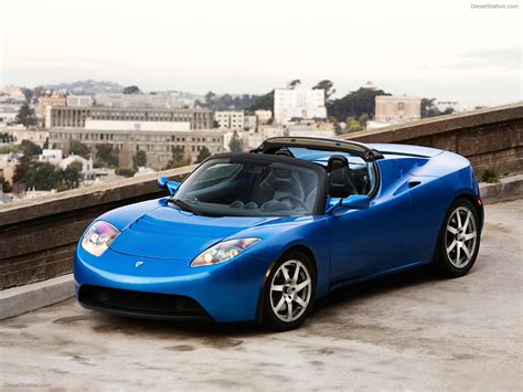 Tesla Roadster Sport Exotic Car Wallpapers #20 of 72 : Diesel Station