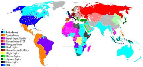 Colonialism Imperialism World Map by Saint-Tepes on DeviantArt