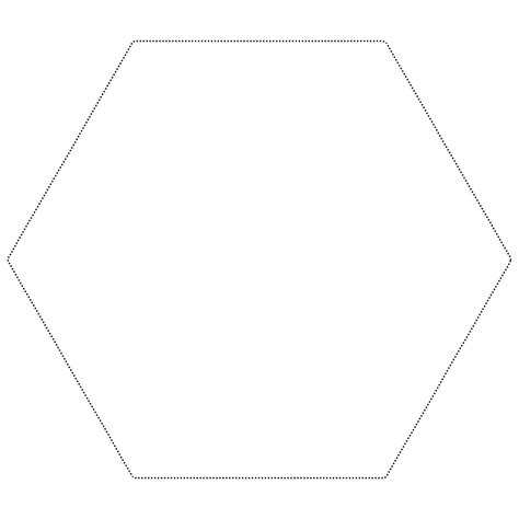 Hexagon Shape Tracing coloring page - Download, Print or Color Online for Free