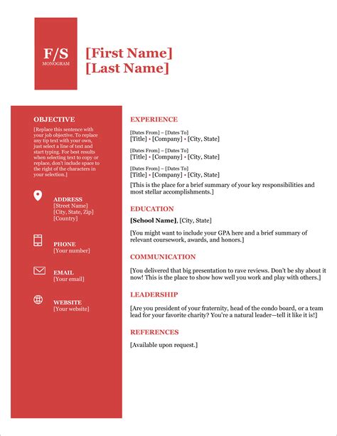 Microsoft office online free resume templates - guluqr