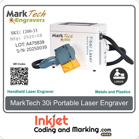 MarkTech 30i Handheld Metal Laser Engraver - Portable Laser Engraver Machine