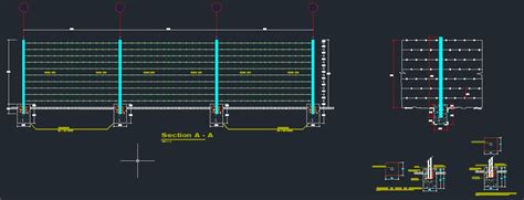 fence with barbed wire - CAD Files, DWG files, Plans and Details