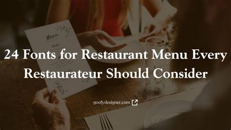 24 Fonts for Restaurant Menu Every Restaurateur Should Consider